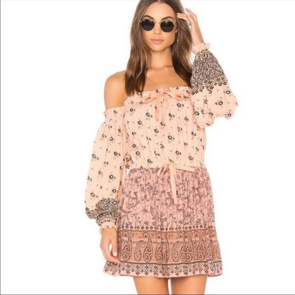 Lionheart off shoulder plate dress